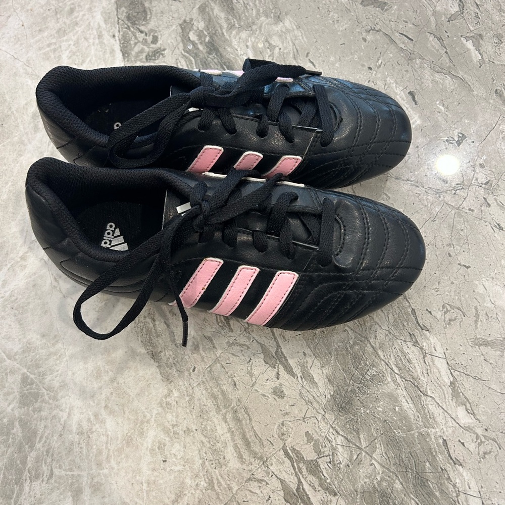 Adidas Black and Pink Athletic Shoes
